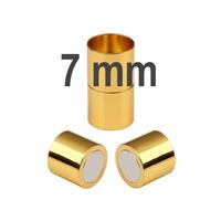 Magnetic Clasps Connector GOLD Surgical steel 7 mm