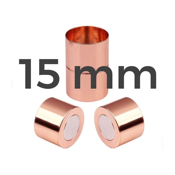 Magnetic Clasps Rosegold 15 mm