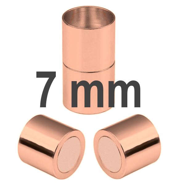 Magnetic Clasps Rosegold 7 mm