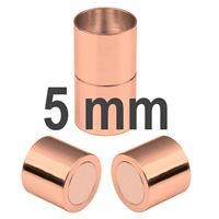 Magnetic Clasps Rosegold 5 mm