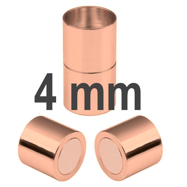 Magnetic Clasps Rosegold 4 mm