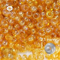 Preciosa Seed beads 11/0 2,1 mm Yellow 11050 50 g