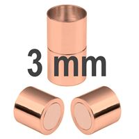 Magnetic Clasps Rosegold 3 mm